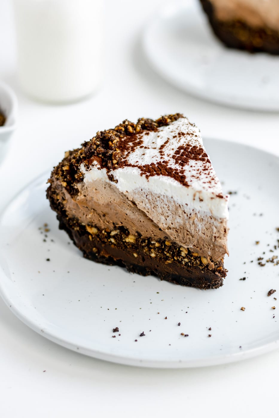 hazelnut pie slice