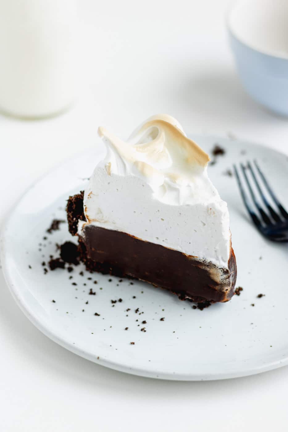 s'mores pie with toasted meringue