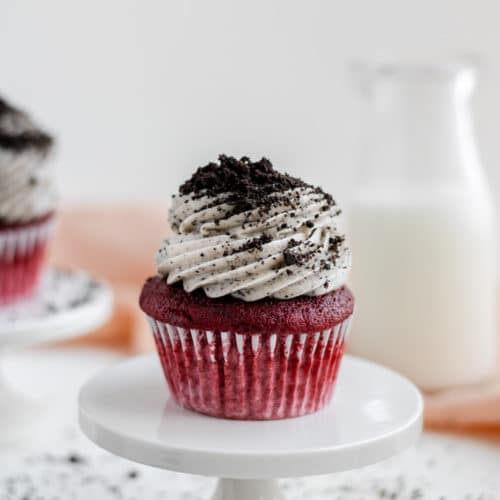 Red Velvet Oreo Cupcake