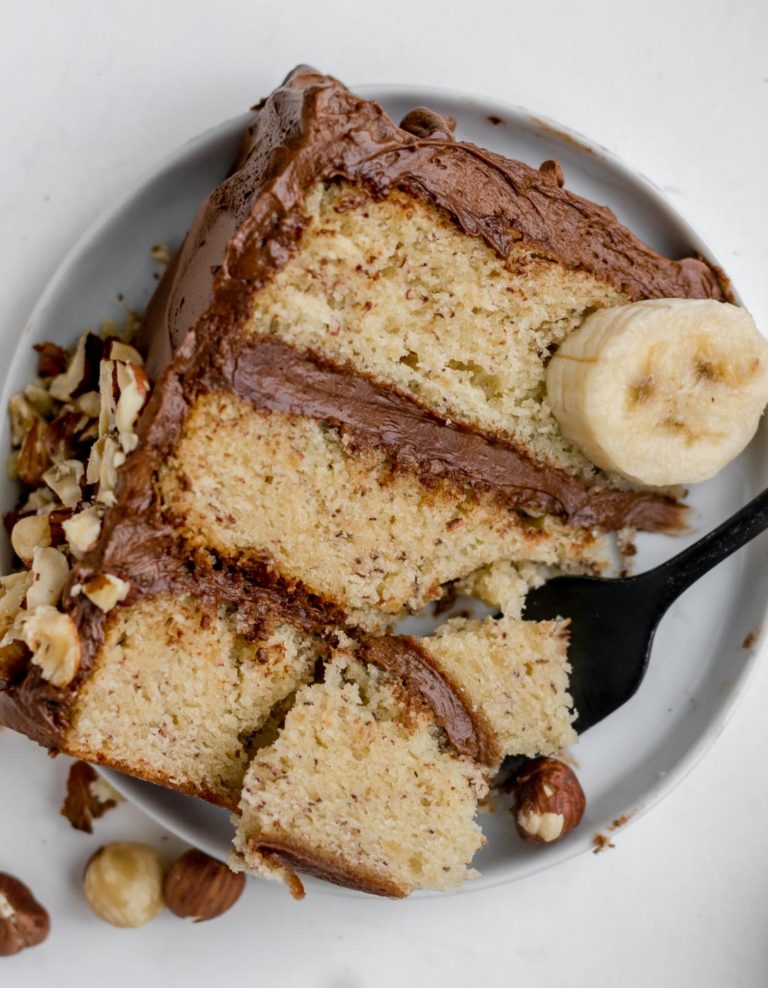 Banana Nutella Cake - Mindycake - Mindy Johnson